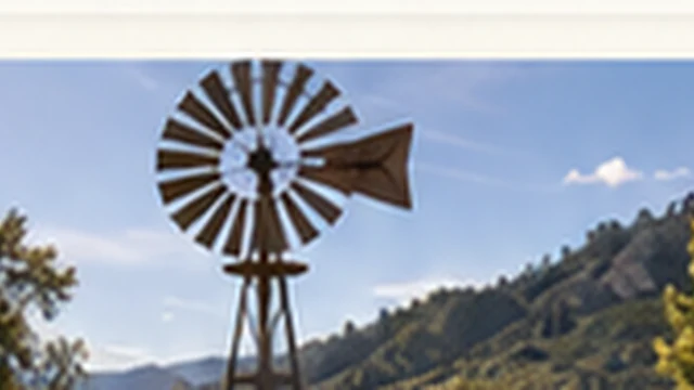 Visual conceptual del molino de viento